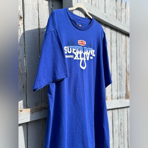 Indianapolis COLTS Men’s T-Shirt XL X-Large Super Bowl XLIV NFL Team Apparel - Picture 5 of 5